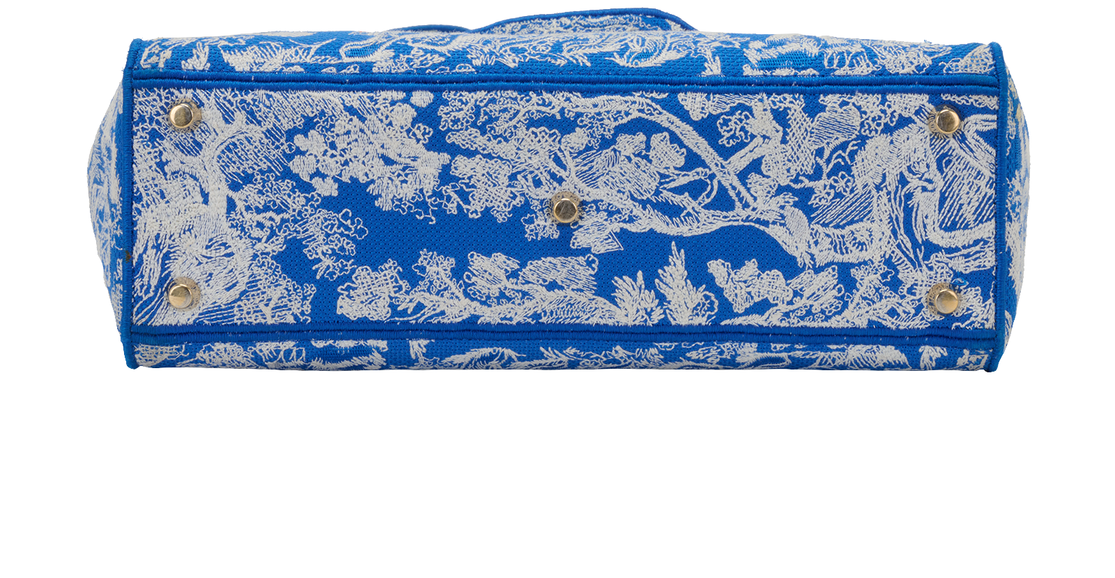 Large Toile De Jouy D-Lite, &pound;1,700, Handbags, Blue, Canvas, Top view